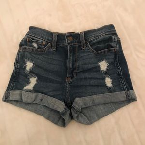 Hollister High Rise Jean Shorts